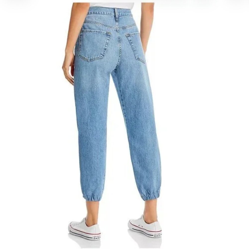 Frame Jeans The Lounge High Rise Cropped in Chill Relaxed Look Designer Jogger - Picture 3 of 9